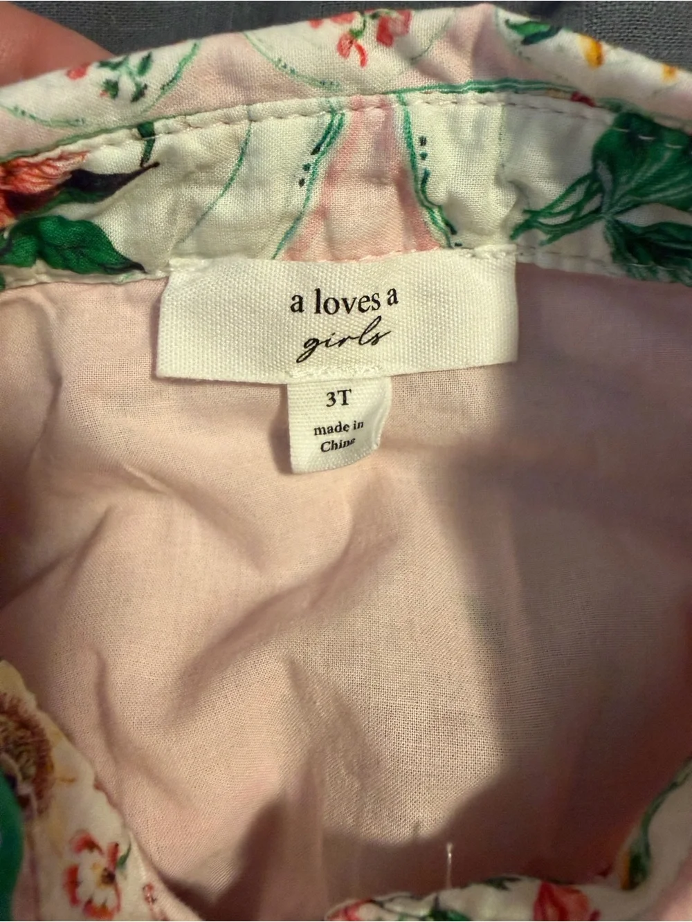 A Loves A trim toddlers dress