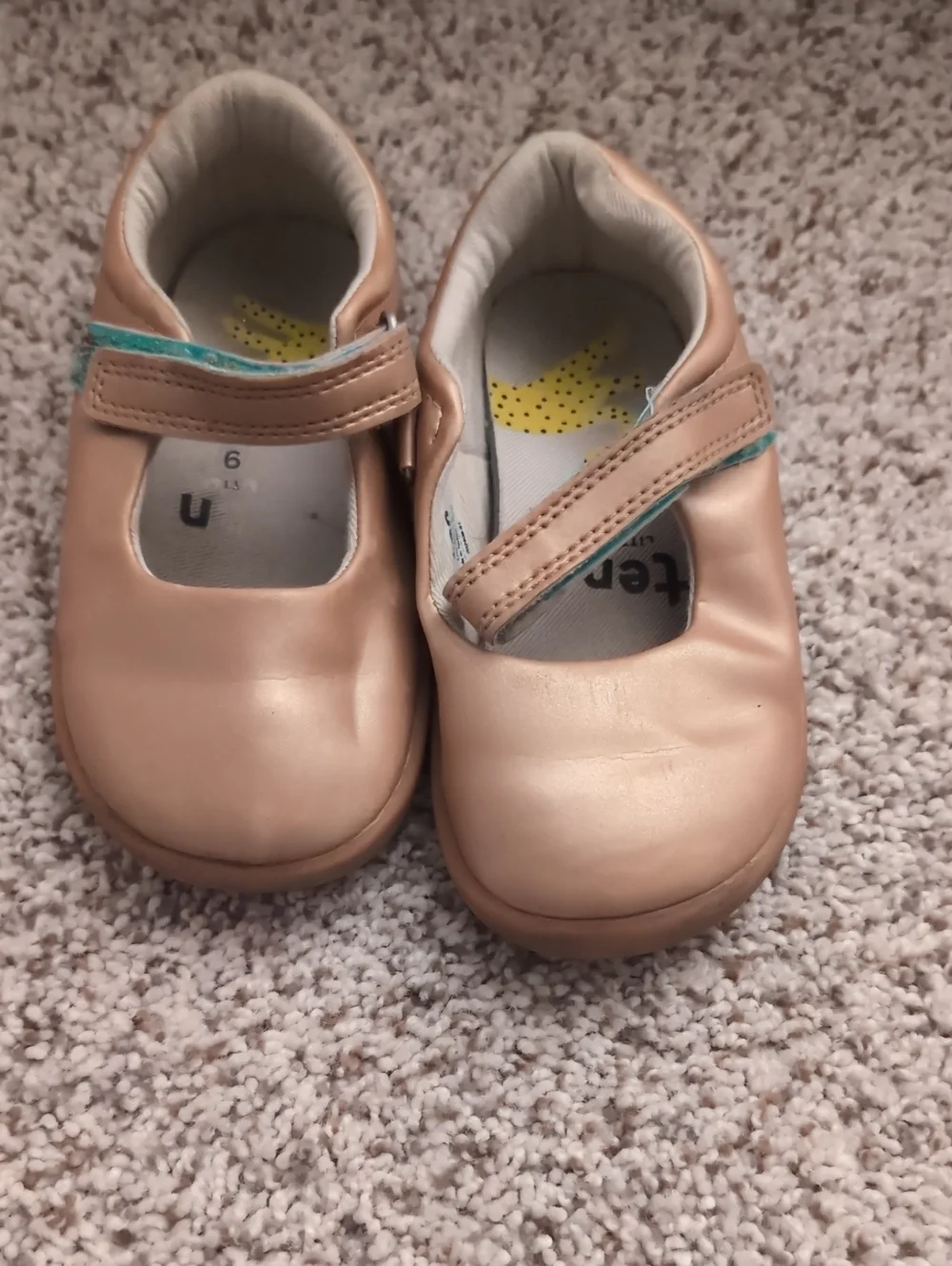 Ten Littles Mary Jane Rose Gold Shoes