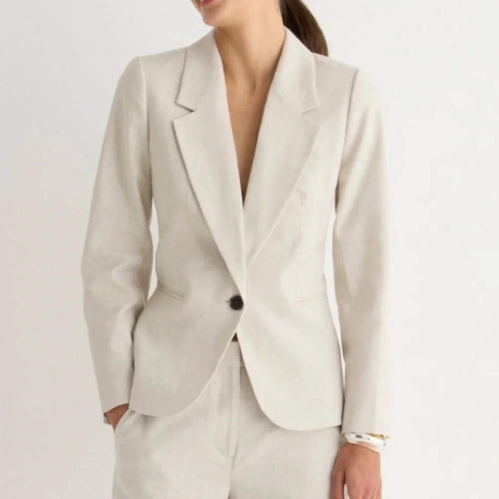 J.Crew Parke Blazer in Stretch Linen Blend