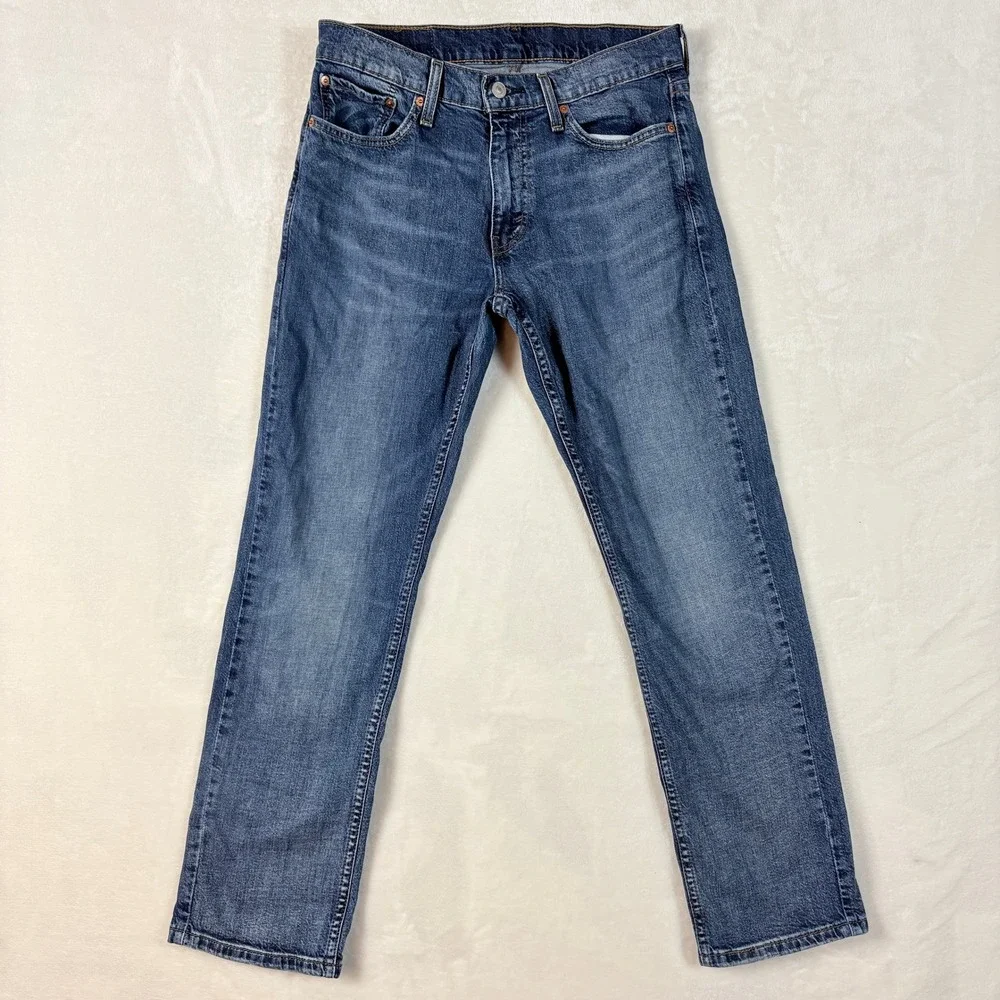 Levi's 559 Relaxed Straight Jeans Mens 30x30 Blue Excellent Waterless Stretch‎