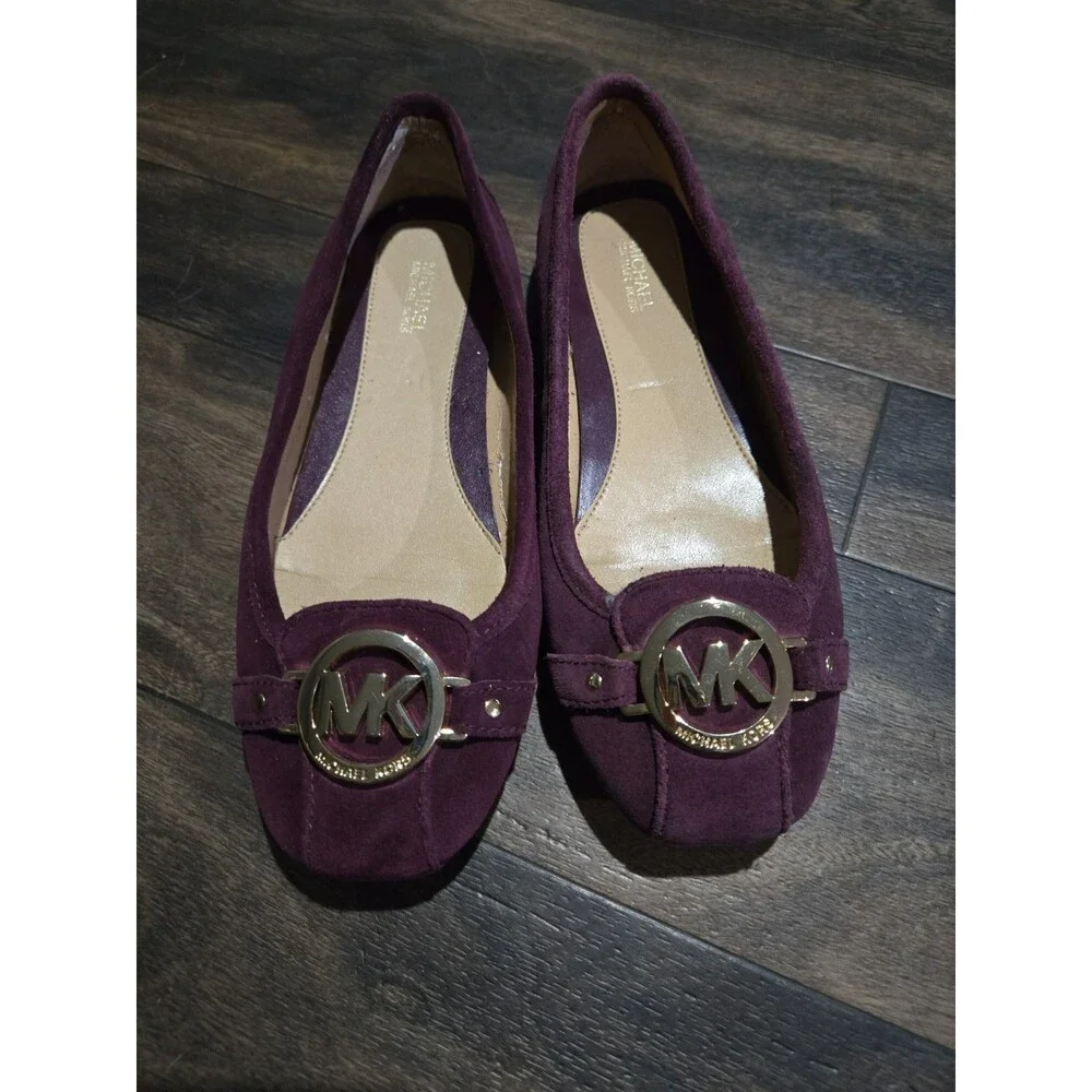 Michael Kors Women's Fulton  Purple Suede Flat Shoes Size 7