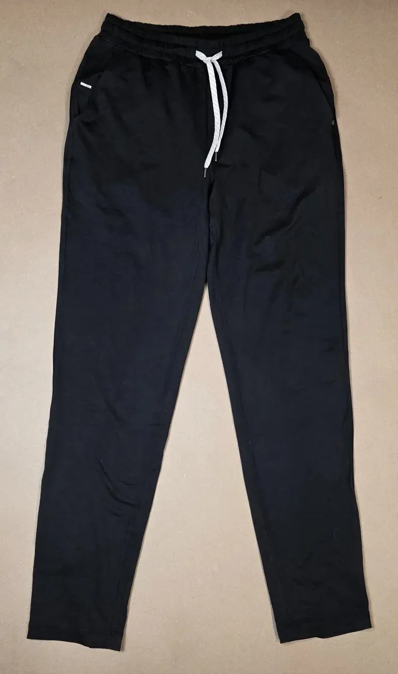 Vuori Ponto Performance Pants Mens Medium Black Lounge Sweatpants Stretch V418