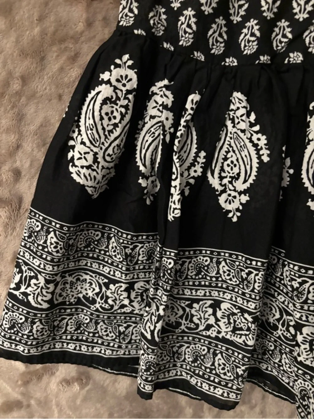 Chaps tiered skirt