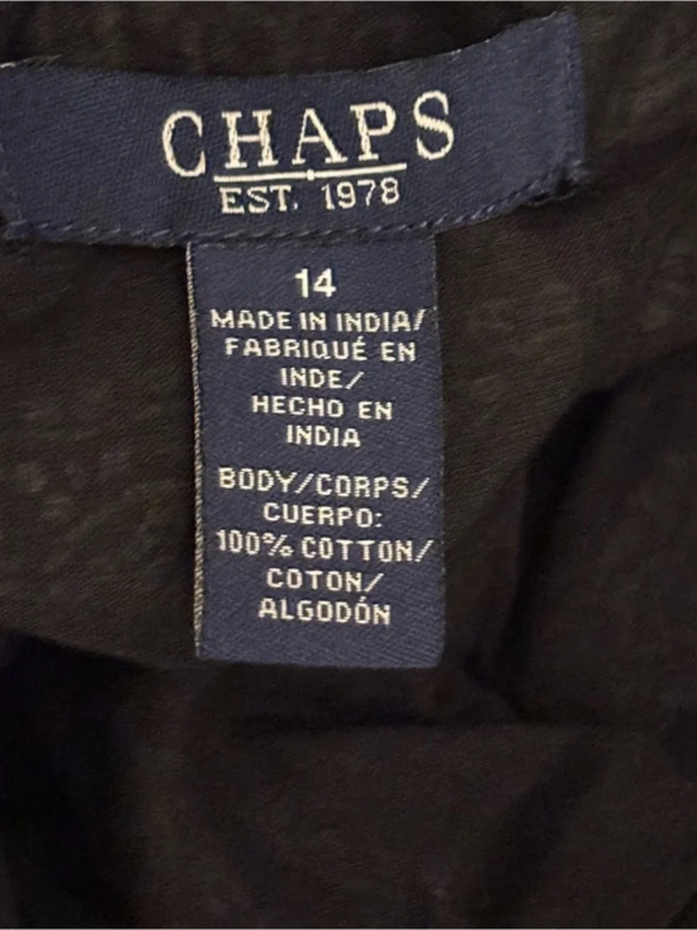 Chaps tiered skirt