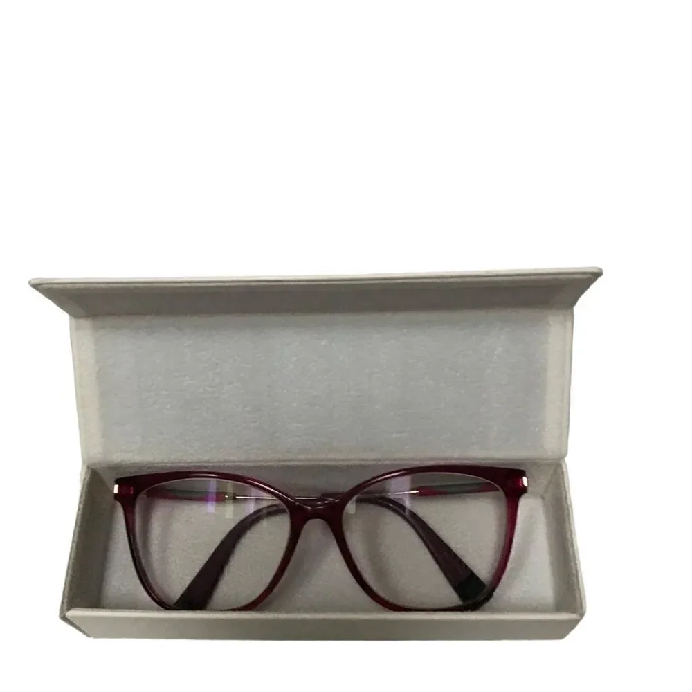 FURLA Cat eye‎ raspberry pink plastic & wire glasses frames VFU298