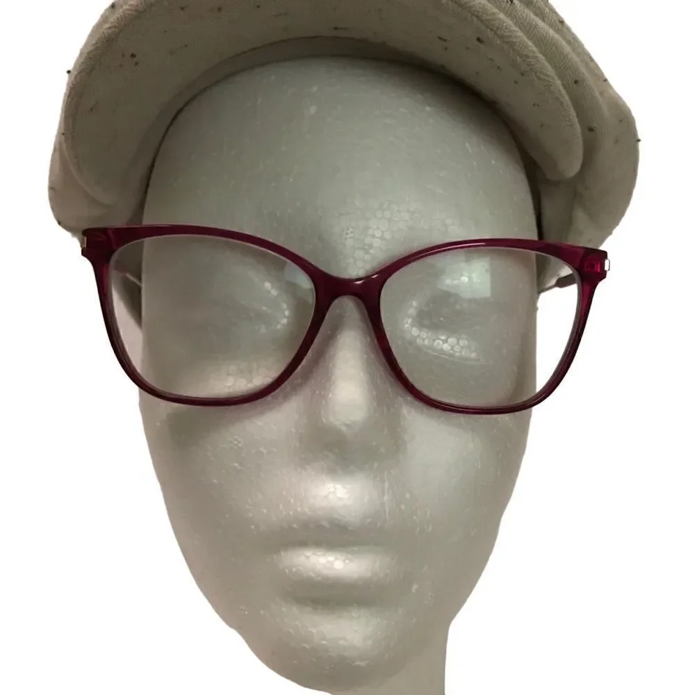 FURLA Cat eye‎ raspberry pink plastic & wire glasses frames VFU298