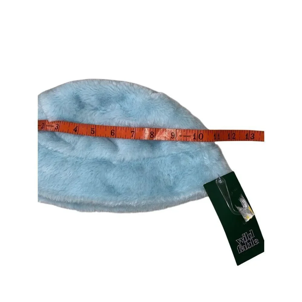Nwt Wild Fable Blue Fleece Bucket Hat Winter Snow Outdoors Soft Comfortable