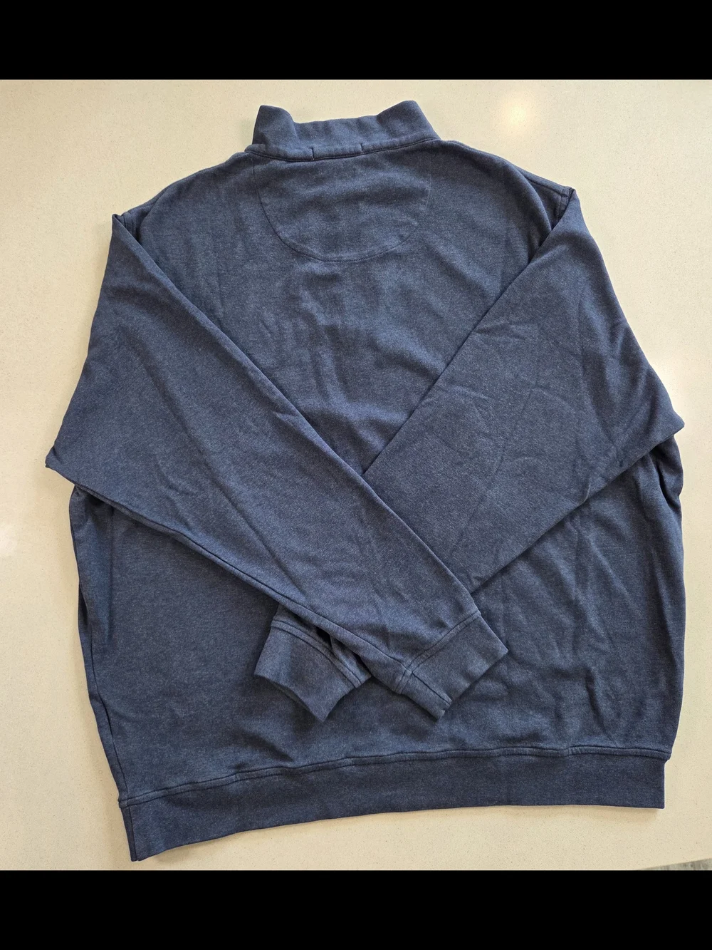 Men's Navy Peter Millar Quarter-Zip Sweater Pullover- 0021