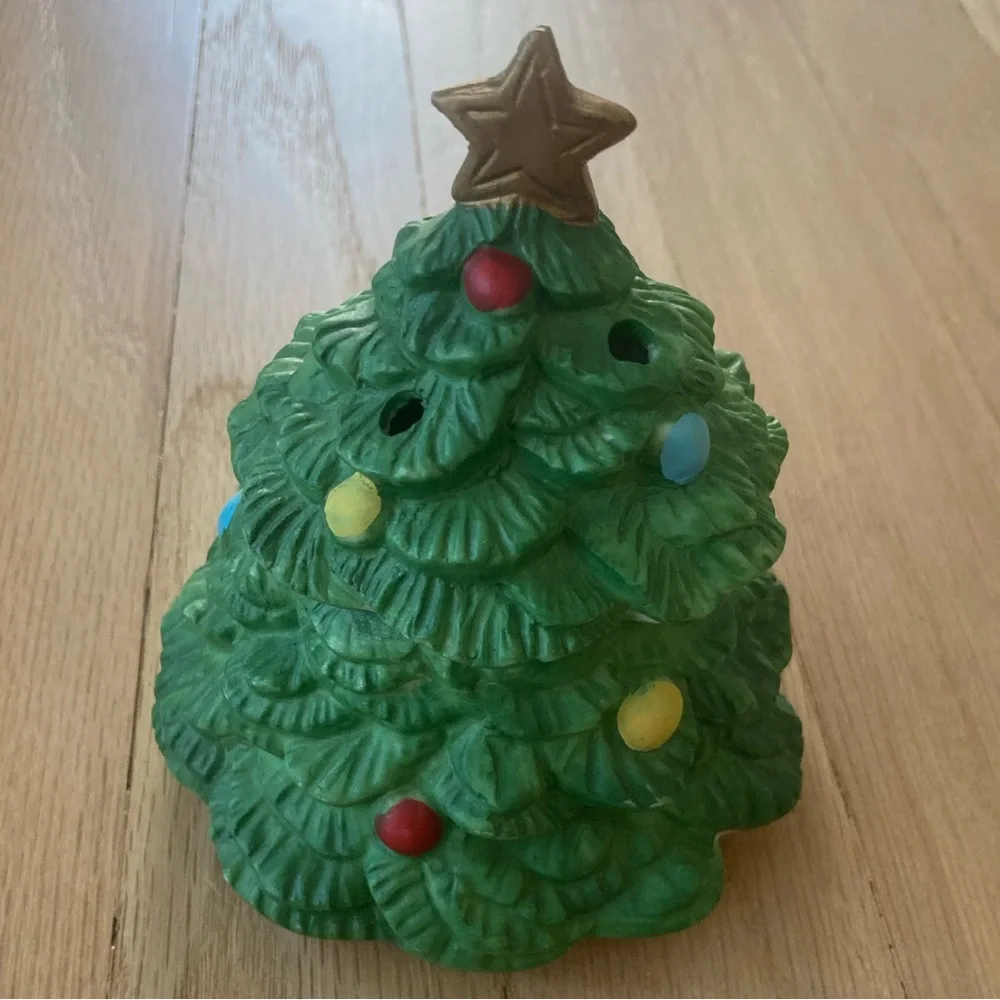🎄🎁 Ceramic Christmas Tree Trinket‎ Potpourri Holder Decoration Holiday Festive