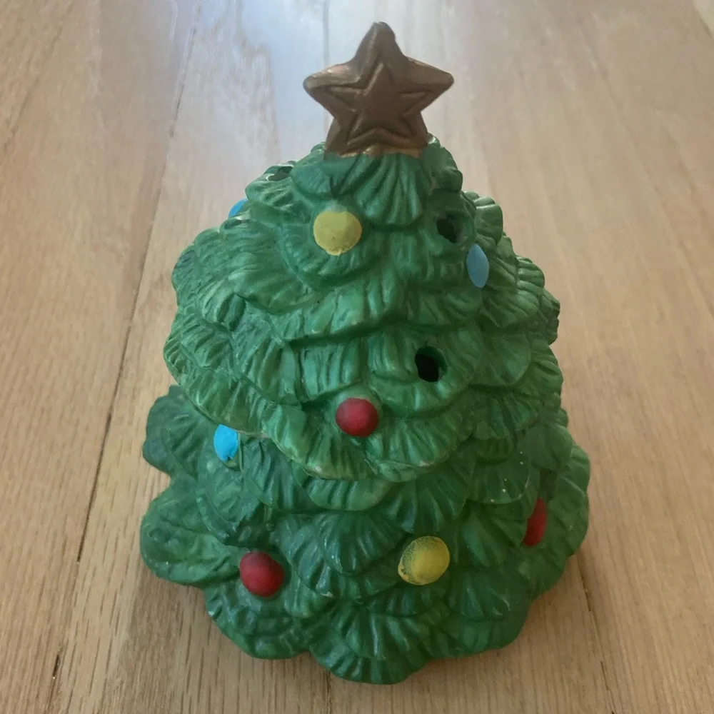 🎄🎁 Ceramic Christmas Tree Trinket‎ Potpourri Holder Decoration Holiday Festive