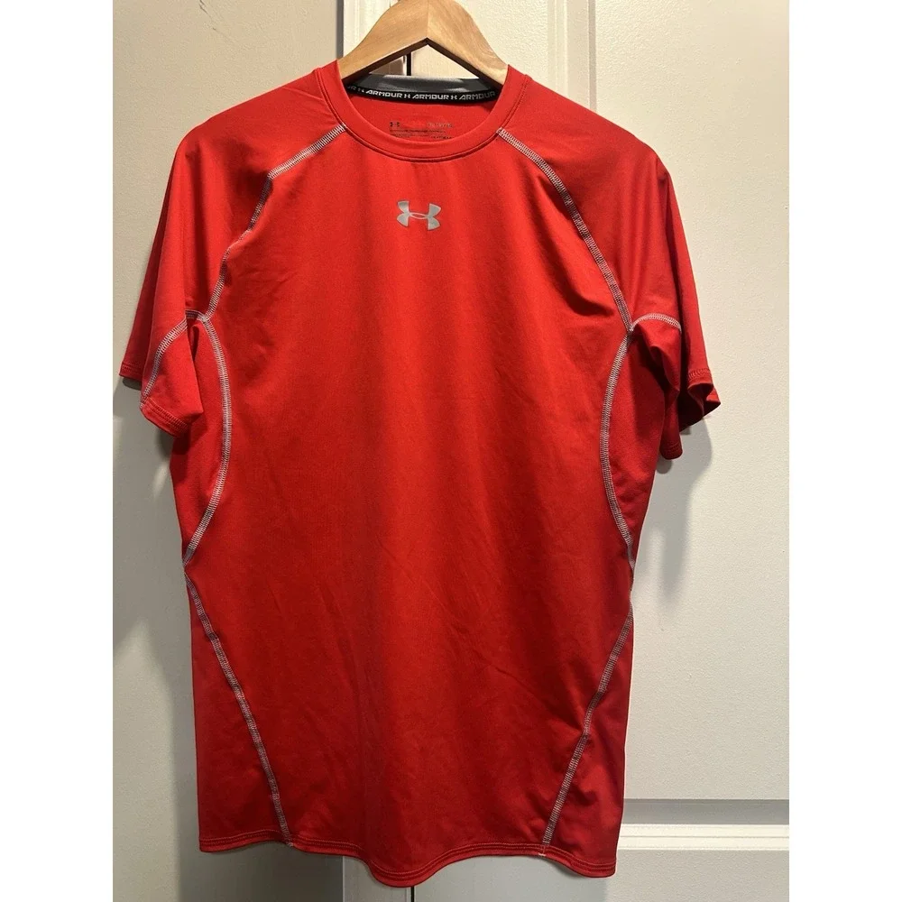 Under‎ Armour Men's NWT Red Compression Tee XL
