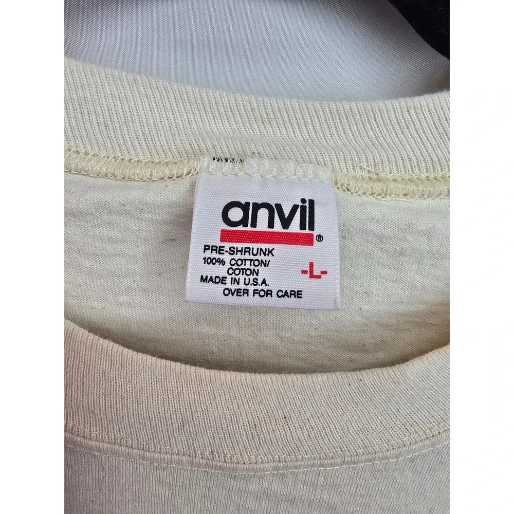 Vintage Anvil Atlantic City NJ Graphic T-Shirt Mens Large Colorblock Made in USA