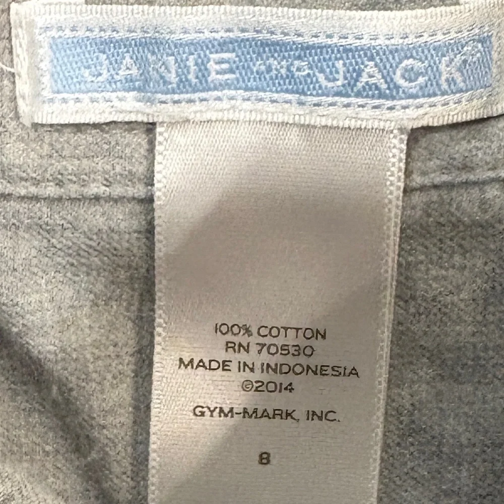 Boys‎ Janie and Jack Gray Casual Button Down Shirt Size 8