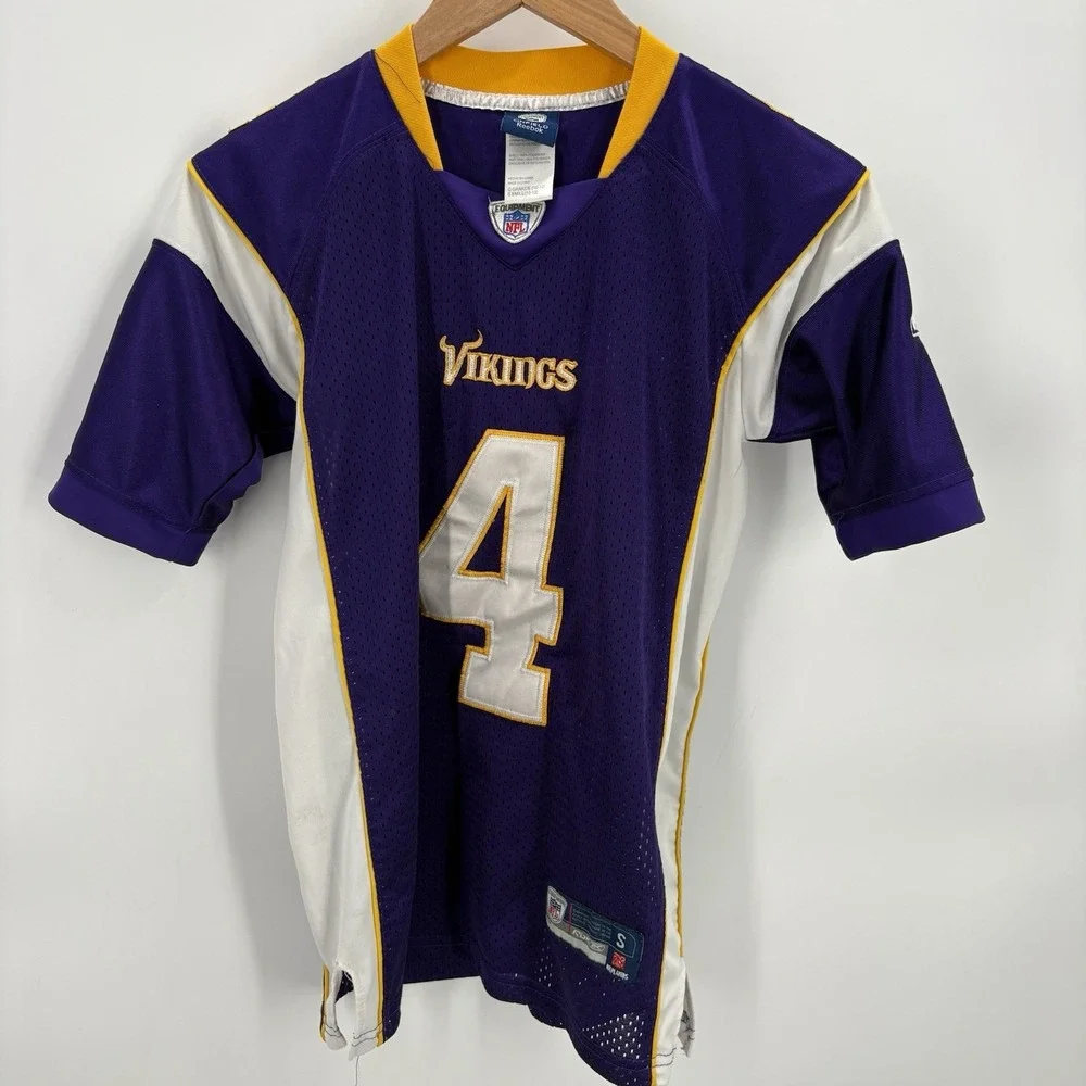 NFL - Vikings - # 4 - Brett Favre - Onfield Reebok‎ Jersey - Youth Large 10/12