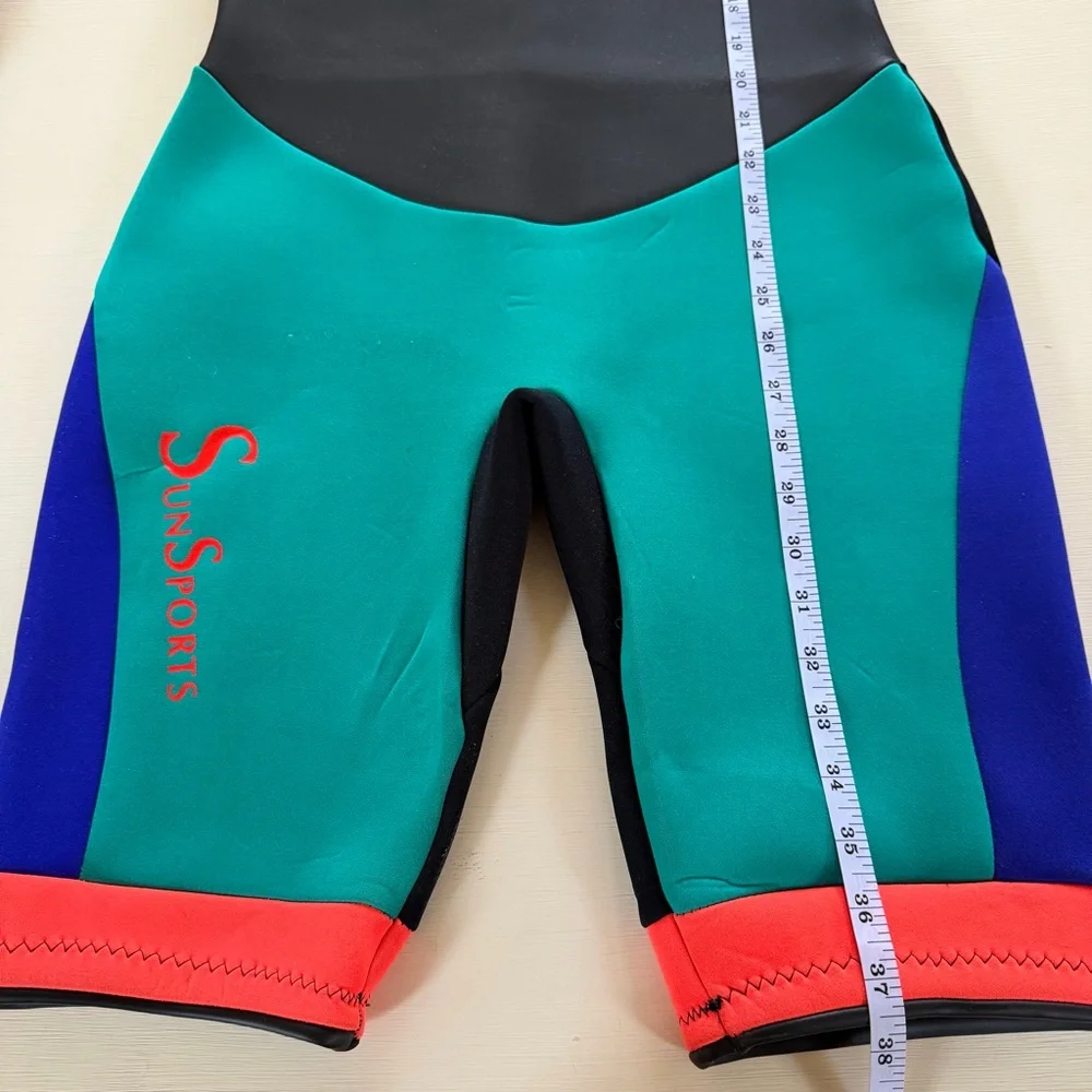 Sun Sports Short Sleeve Wetsuit Women’s Medium‎ Colorblock Surf Swim Suit