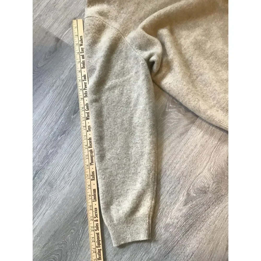 CLUB ROOM SZ XL 100% Lambs Wool Coffee & Milk Beige Men's‎ Sweater Pullover