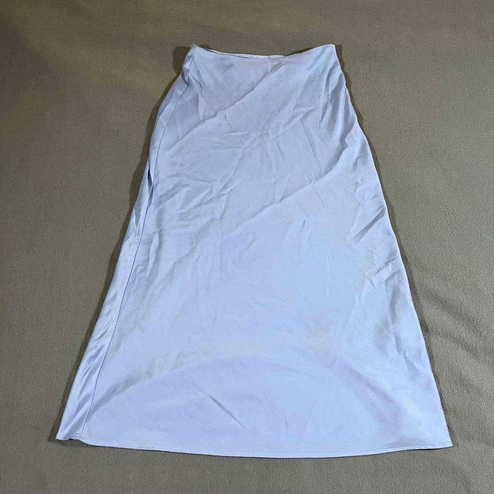 Primark Skirt Women's Size 2 Blue Midi Career‎ Cocktail Party