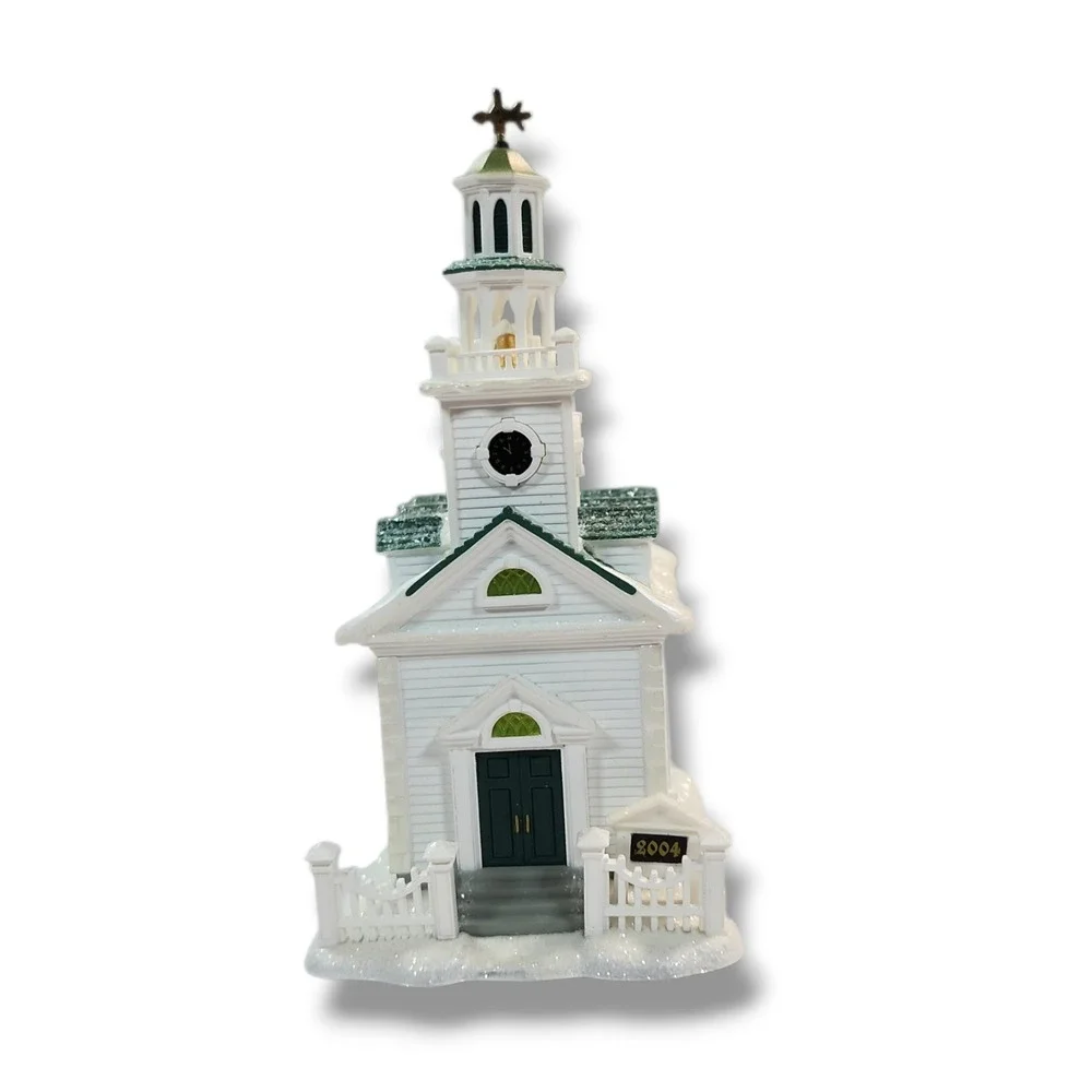 Hallmark Keepsake Colonial Church‎ Candlelight Services Magic Ornament 2005