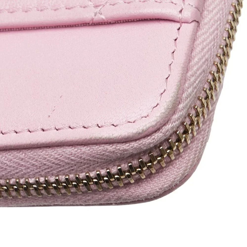 CHANEL pink lambskin