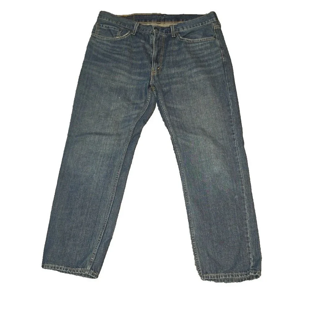 Levi Strauss & CO Denim Wash 559 Jeans Size 36x30 36 x 30 Distressed Whiskered