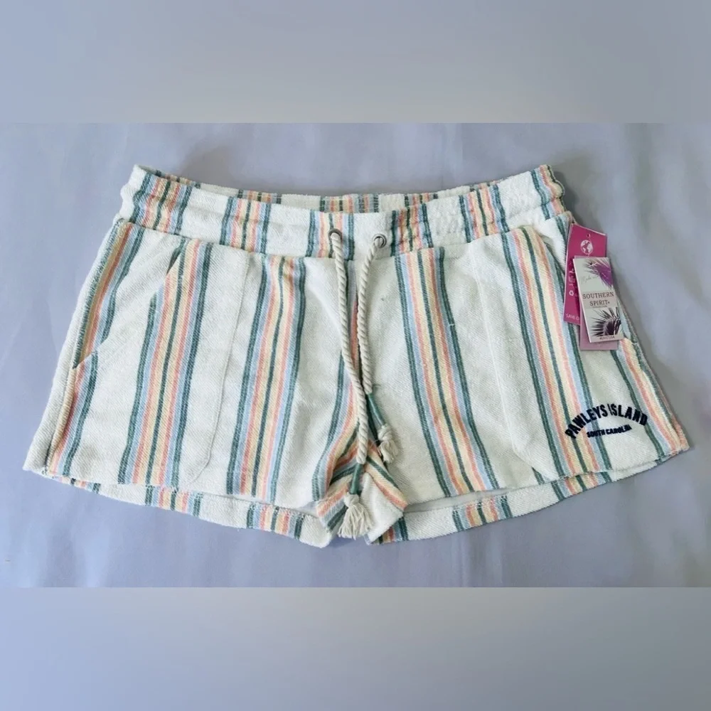 Southern Spirit striped linen blend shorts size‎ XL Women’s