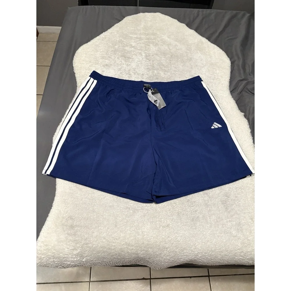 Adidas‎ Shorts Mens 4X Navy Mesh Lined Chelsea 4XLT Mid Rise 7