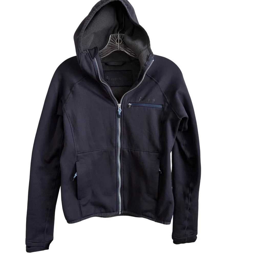 COTOPAXI Hooded Softshell Zip‎ Jacket Navy Performance Outdoor Women's Small