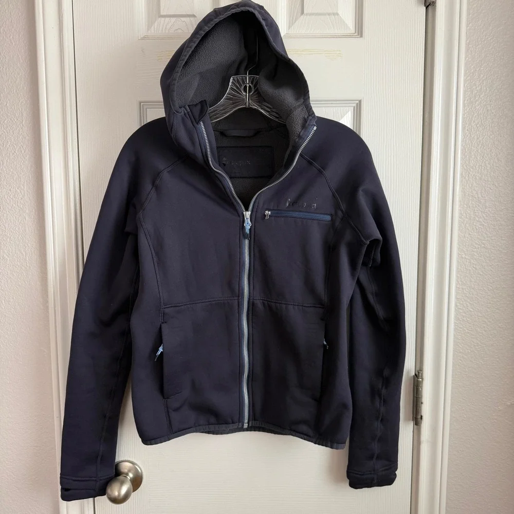 COTOPAXI Hooded Softshell Zip‎ Jacket Navy Performance Outdoor Women's Small