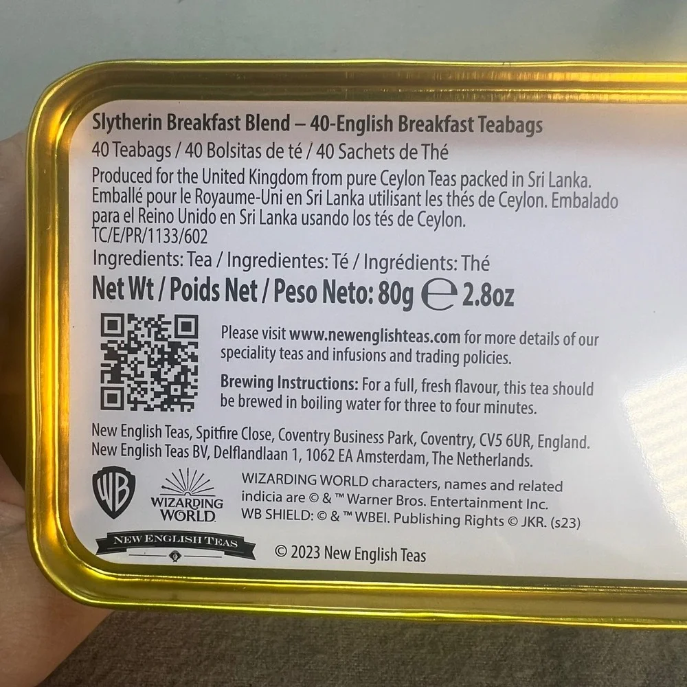 New English Teas harry potter
