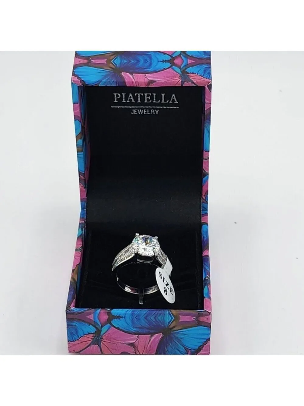 Brand New Gold Plated Round gemstone And Cz Stones Ring