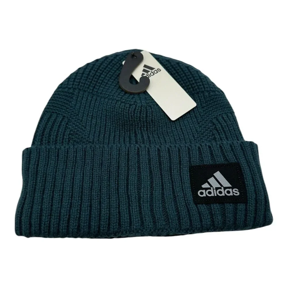 Adidas Men's Pine‎ Knot 4 Fold Beanie Cap, Arctic Night Blue Winter Hap one size