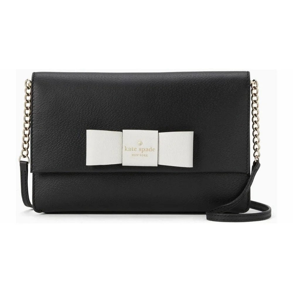 Kate Spade Robinson Street Zanni Crossbody Handbag‎ Black/white Preppy