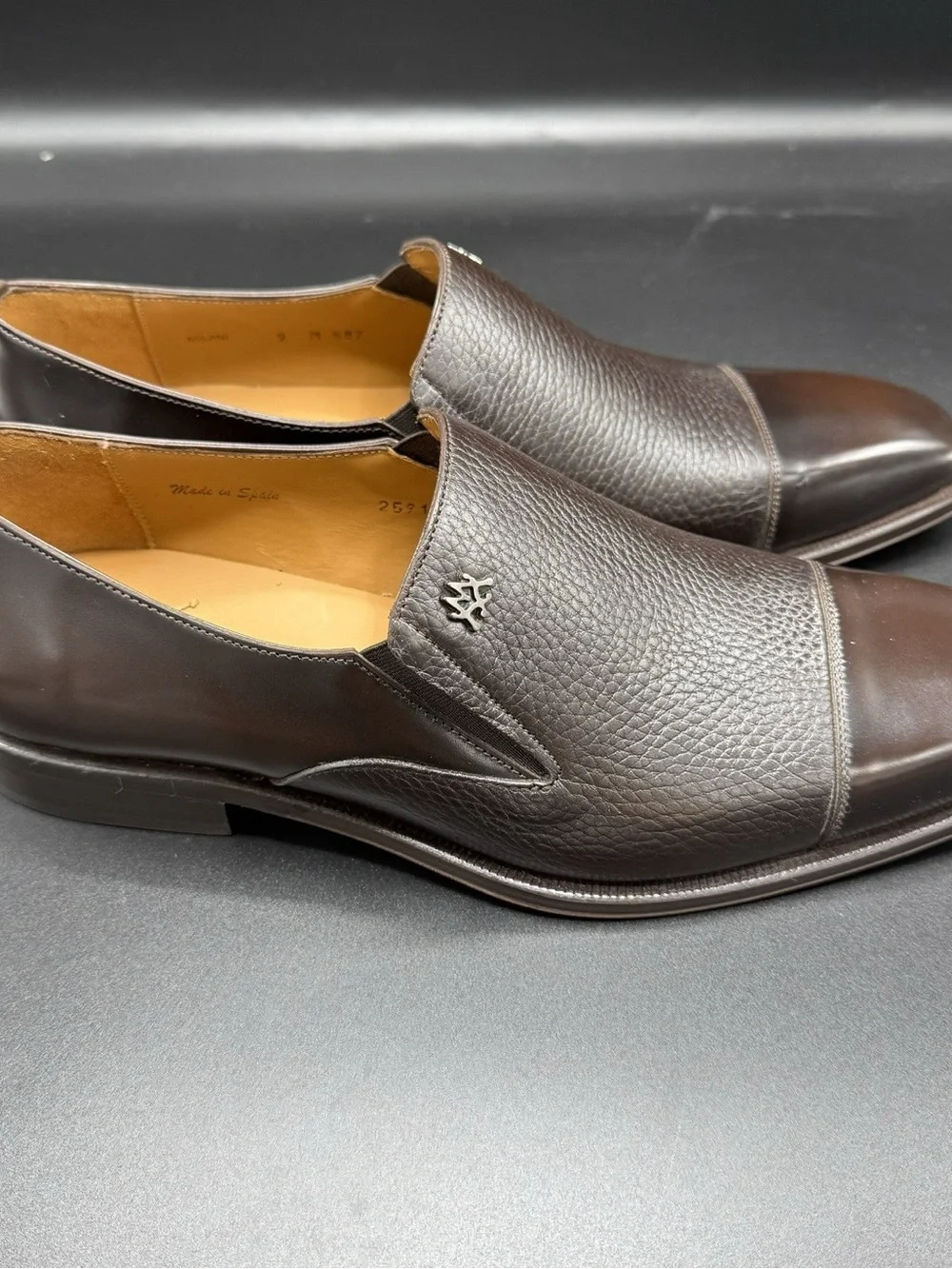 Brown Mezlan Milani Slip-On Dress Shoes (deer skin) Size 10