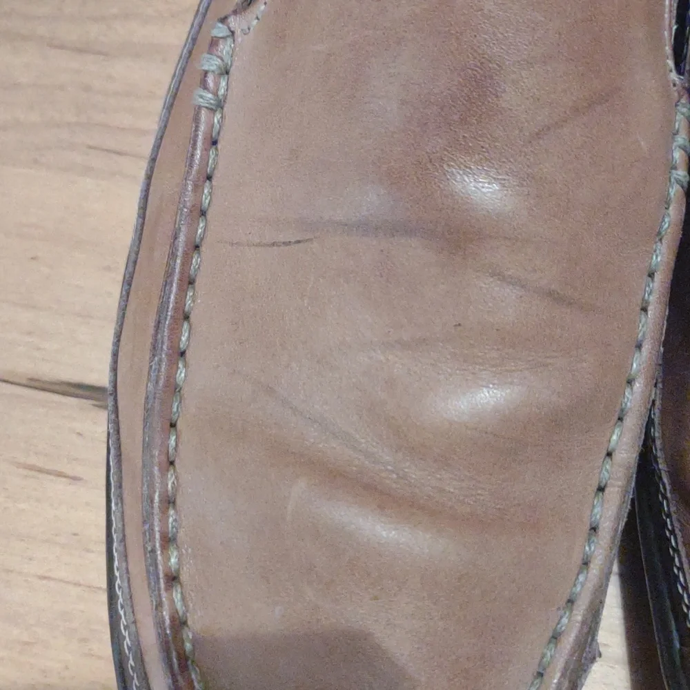 Cole Haan Mens 11M Tucker Venetian Tan Leather‎ Slip-On Loafers