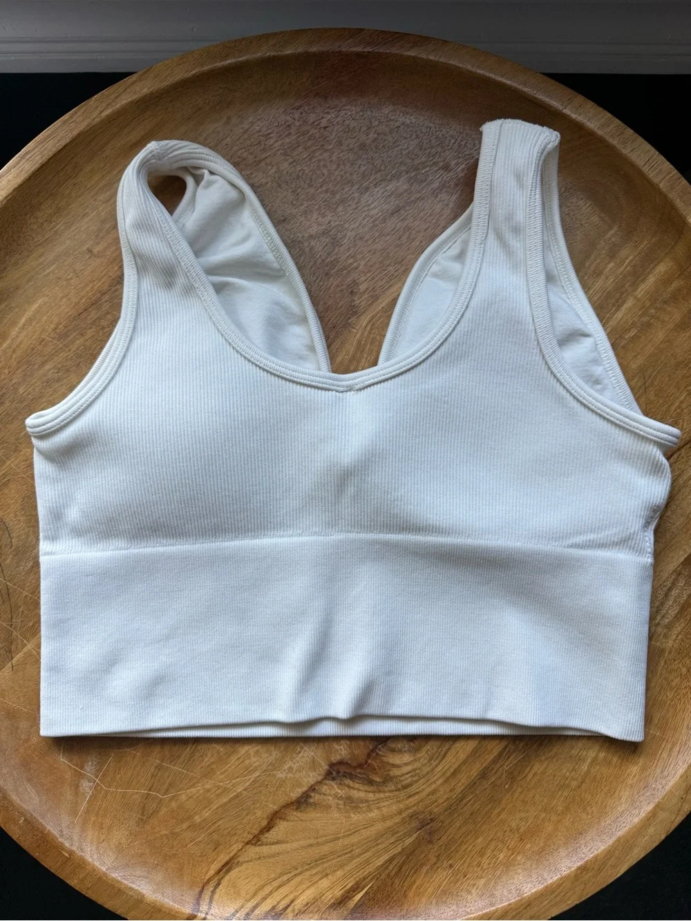 Yogalicious cream ribbed