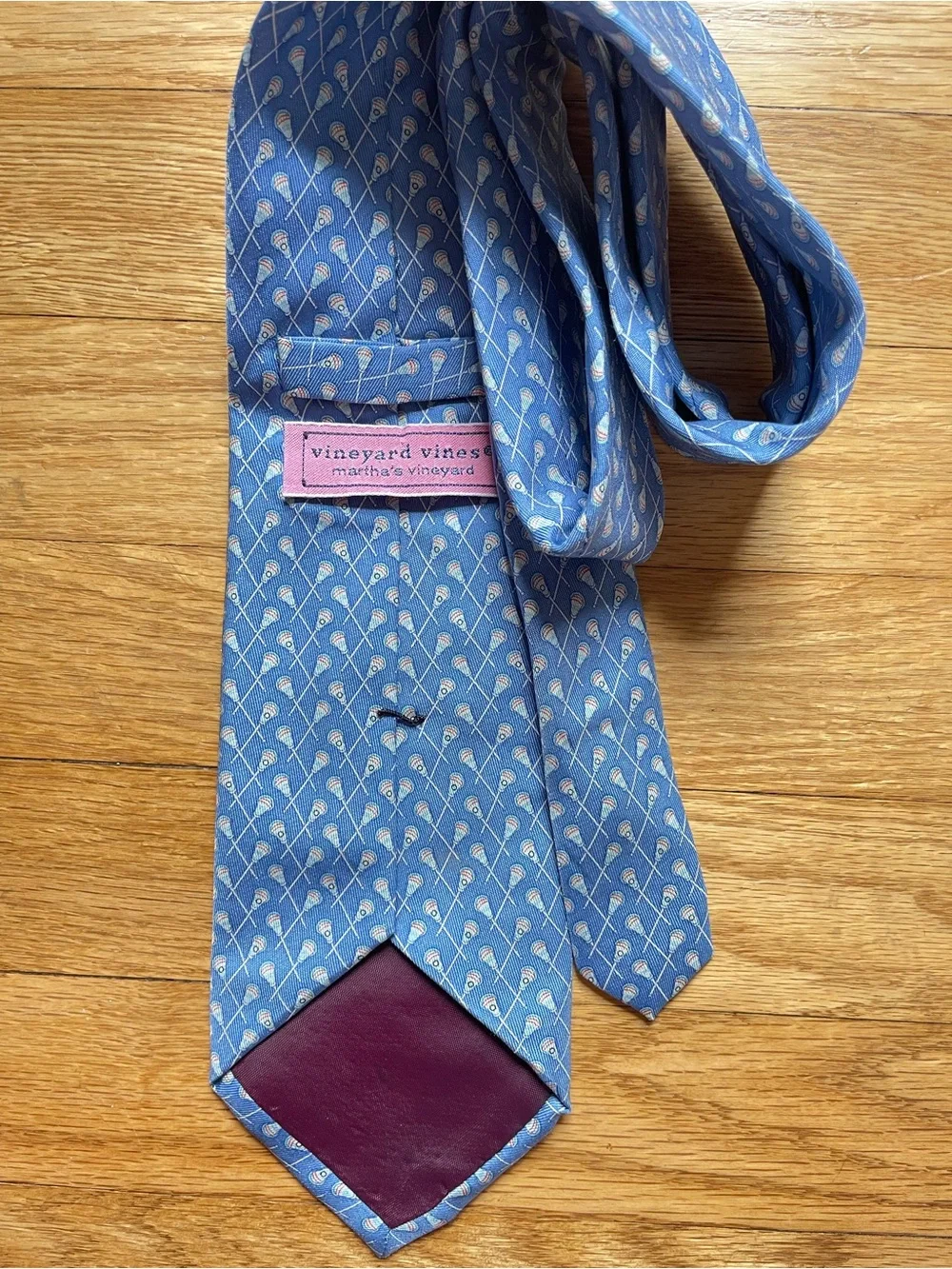 Vineyard Vines Lacrosse Patterned Silk Men's Tie