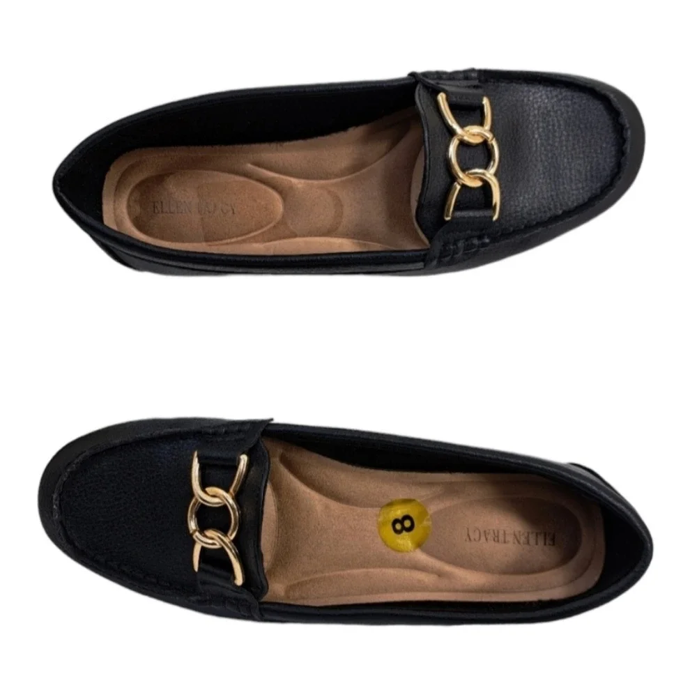 Ellen Tracy Women's‎ Flat Black Shoes 8M