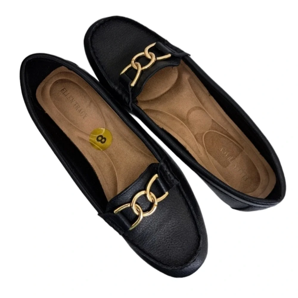 Ellen Tracy Women's‎ Flat Black Shoes 8M