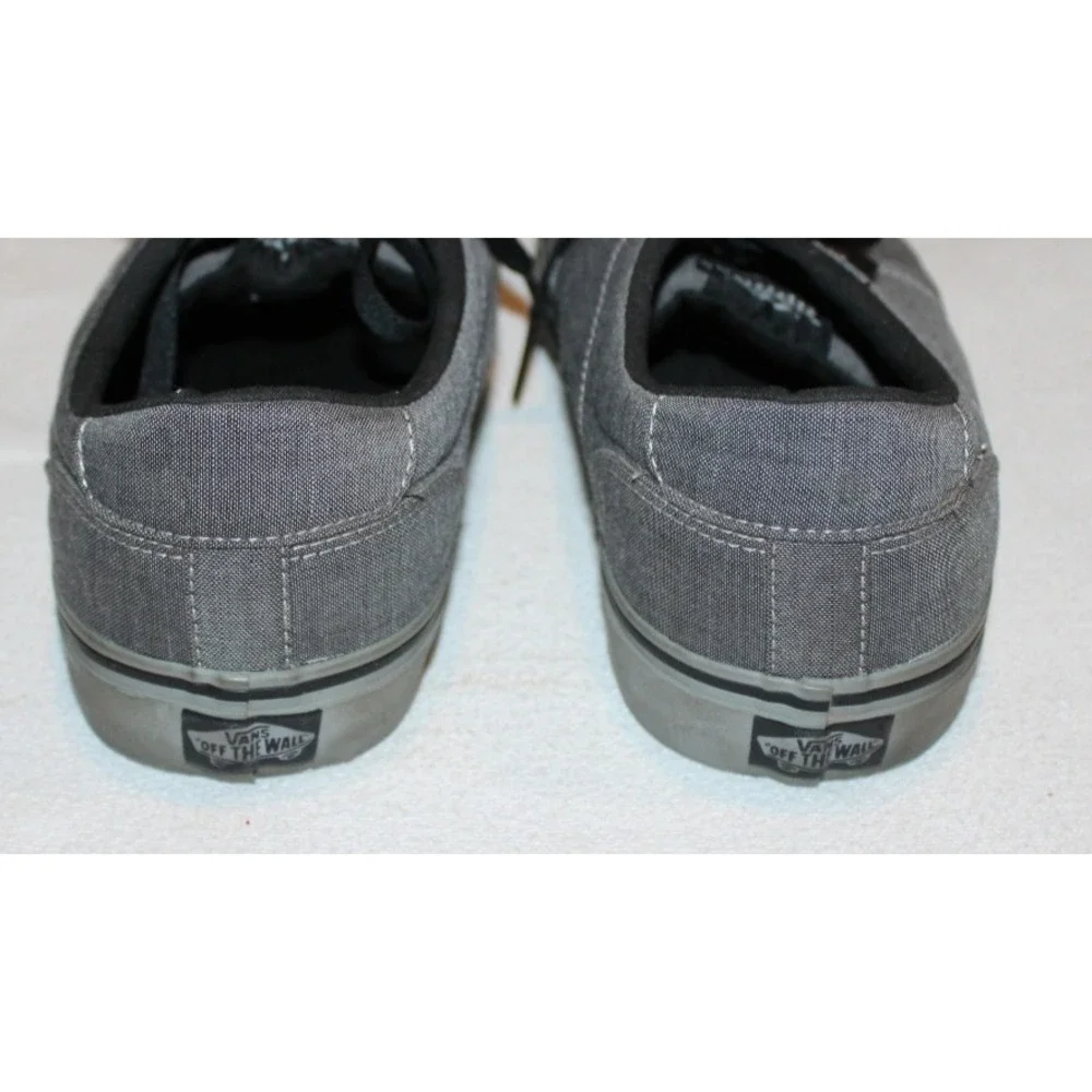 men's‎ Vans Off The Wall Bishop dark gray canvas skateboard shoes Size 12 TC6D