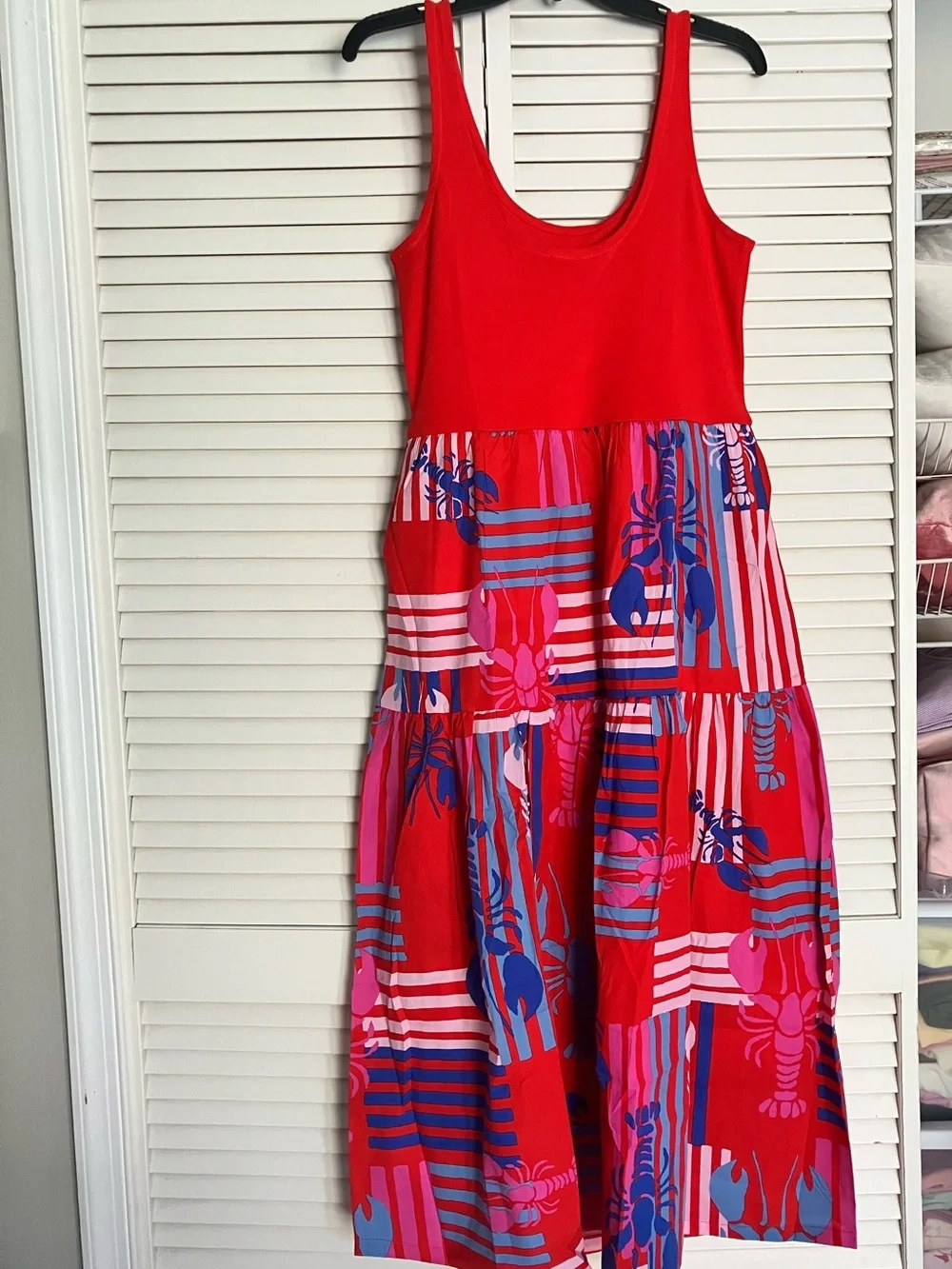 J. Crew bold red