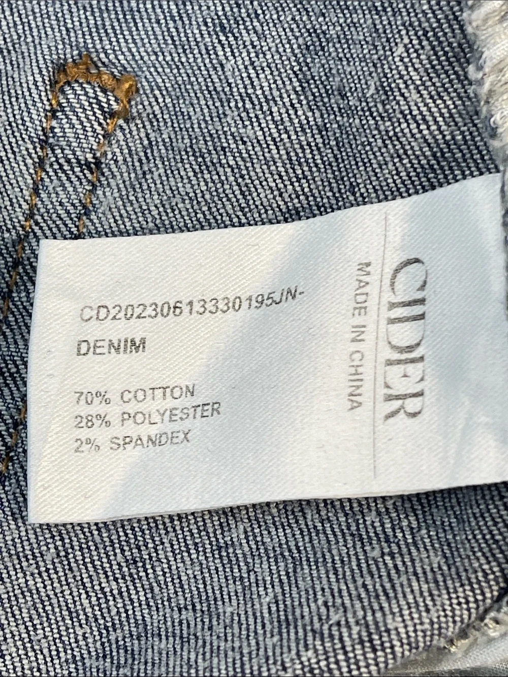 Cider style hem classic