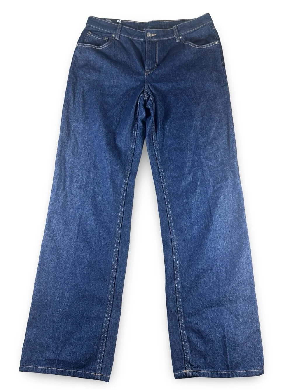 Divided H&M Flare Leg Mid Waist Dark Denim Stretch Jeans Women's Size 10 NEW NWT