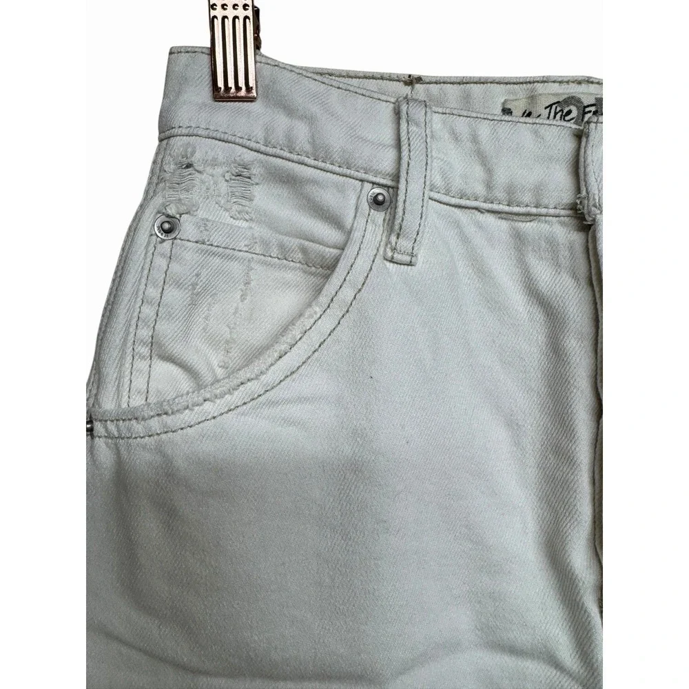 Free People We The Free Brea‎ Cutoff Skirt Deco White Women's Size 25