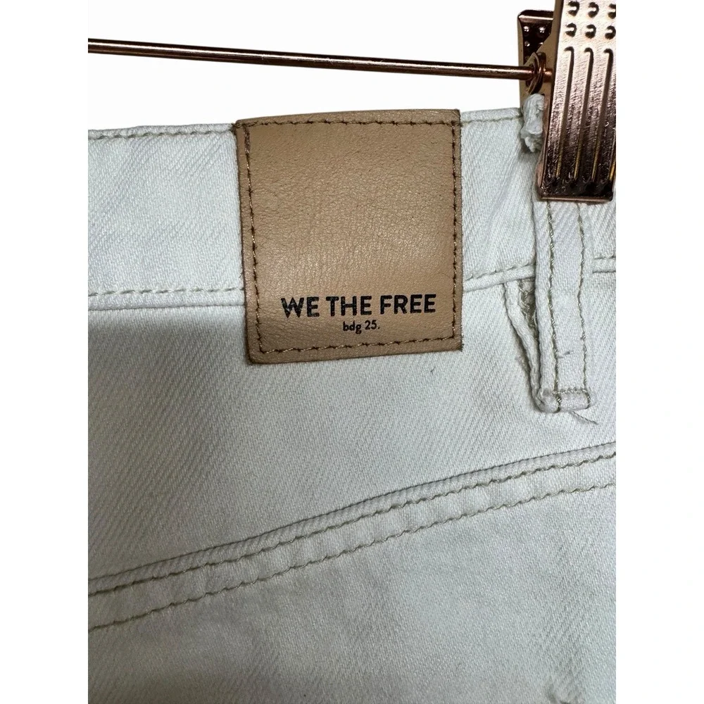 Free People We The Free Brea‎ Cutoff Skirt Deco White Women's Size 25