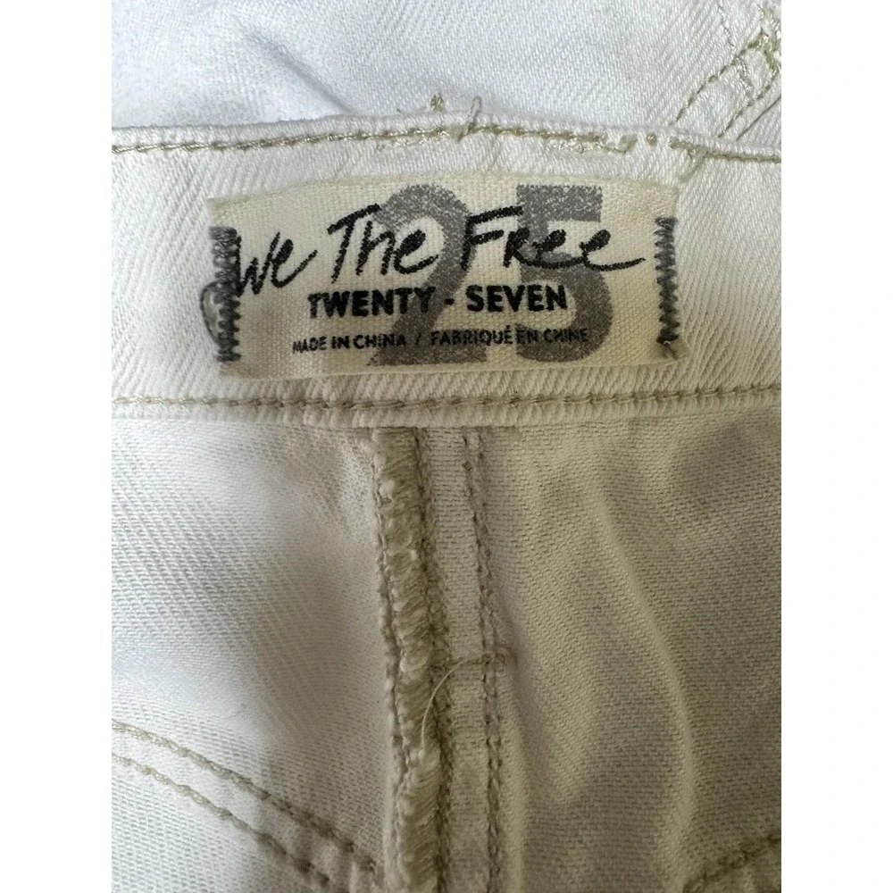 Free People We The Free Brea‎ Cutoff Skirt Deco White Women's Size 25