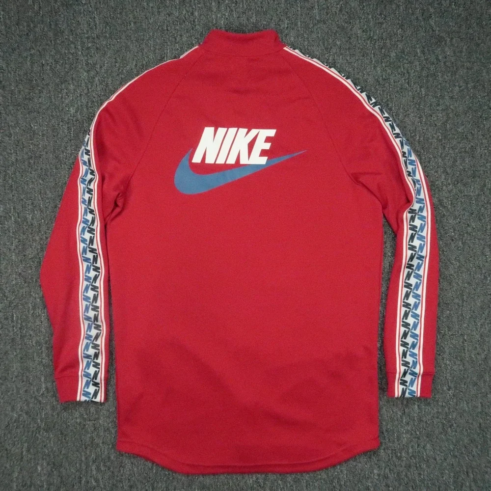 Nike Jacket Mens Small‎ Red Taped Retro Track Full Zip Sportswear