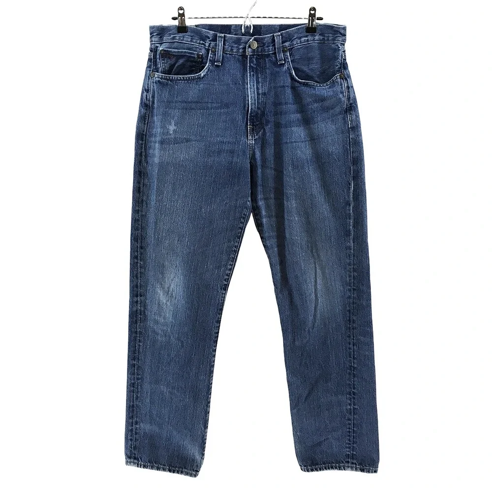 POLO RALPH LAUREN Cortlandt Straight‎ Leg Jeans • Men's 33 x 32 • blue denim