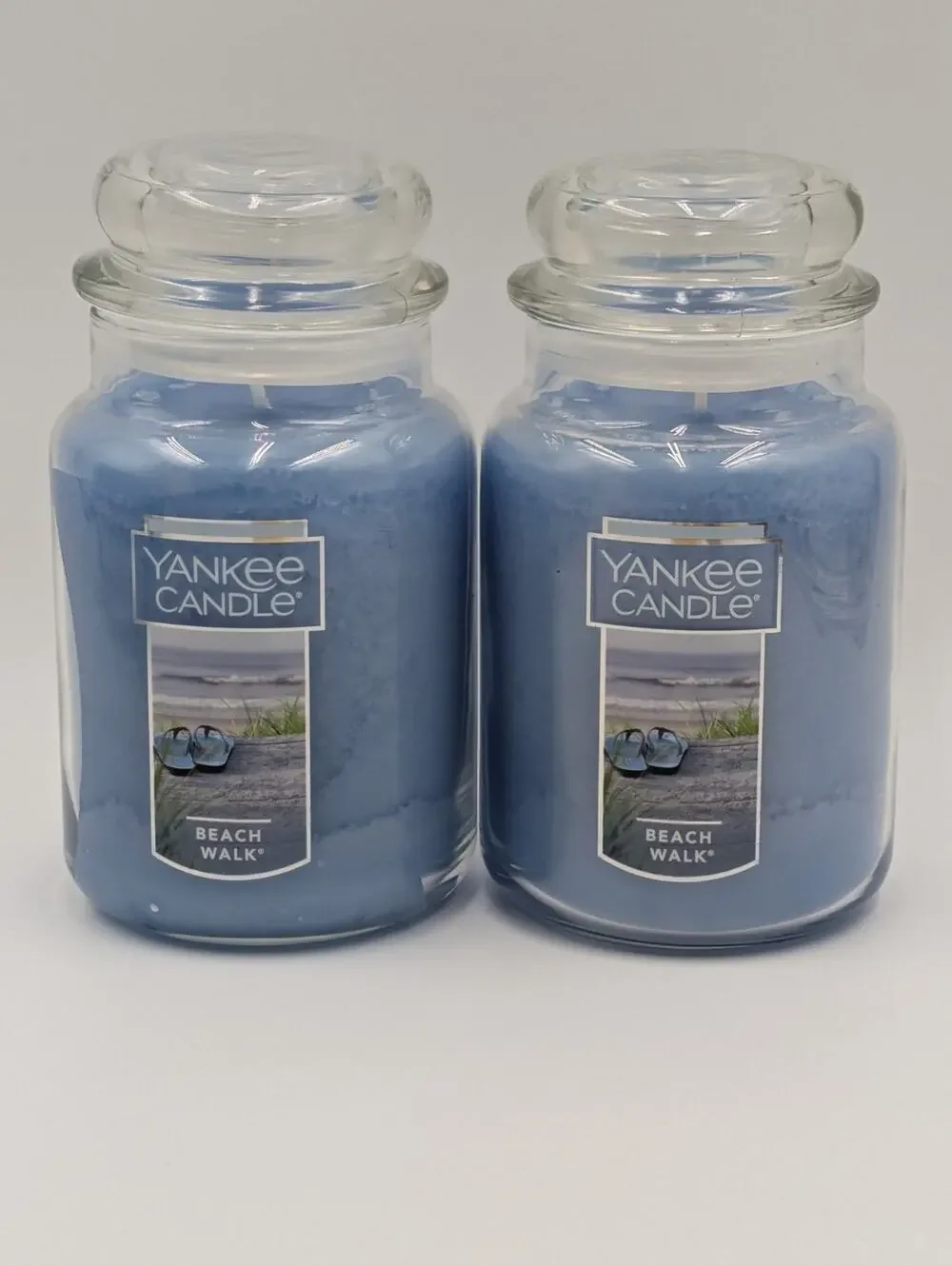 Lot Of 2 Yankee Candle LARGE Beach Walk 22oz Jar Single Wick Candle New