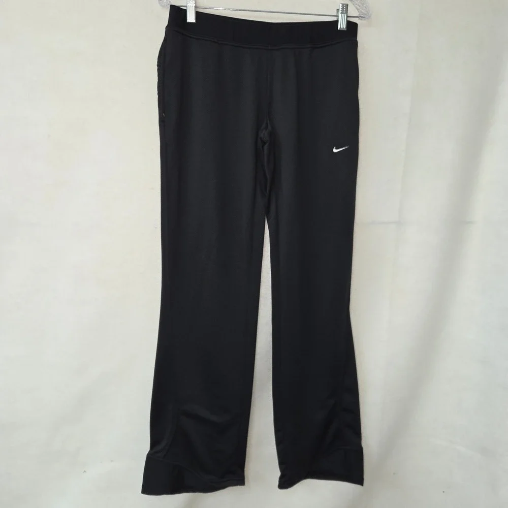 Nike‎ Sphere Dry Athletic Pants Womens Medium Black Straight Leg Active Running