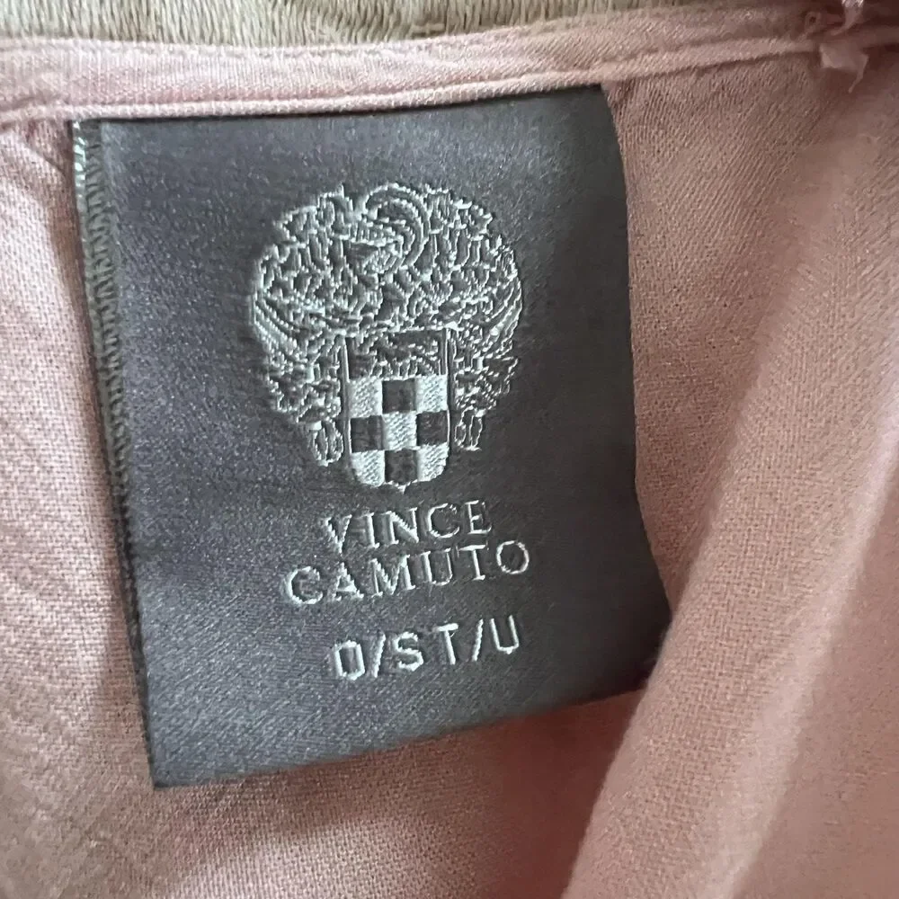 Vince Camuto Pink Lace-Trim Swim Coverup PRICE FIRM!